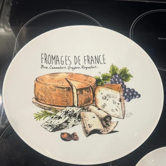 Cheese Plate Set - White - Picture 3 of 5